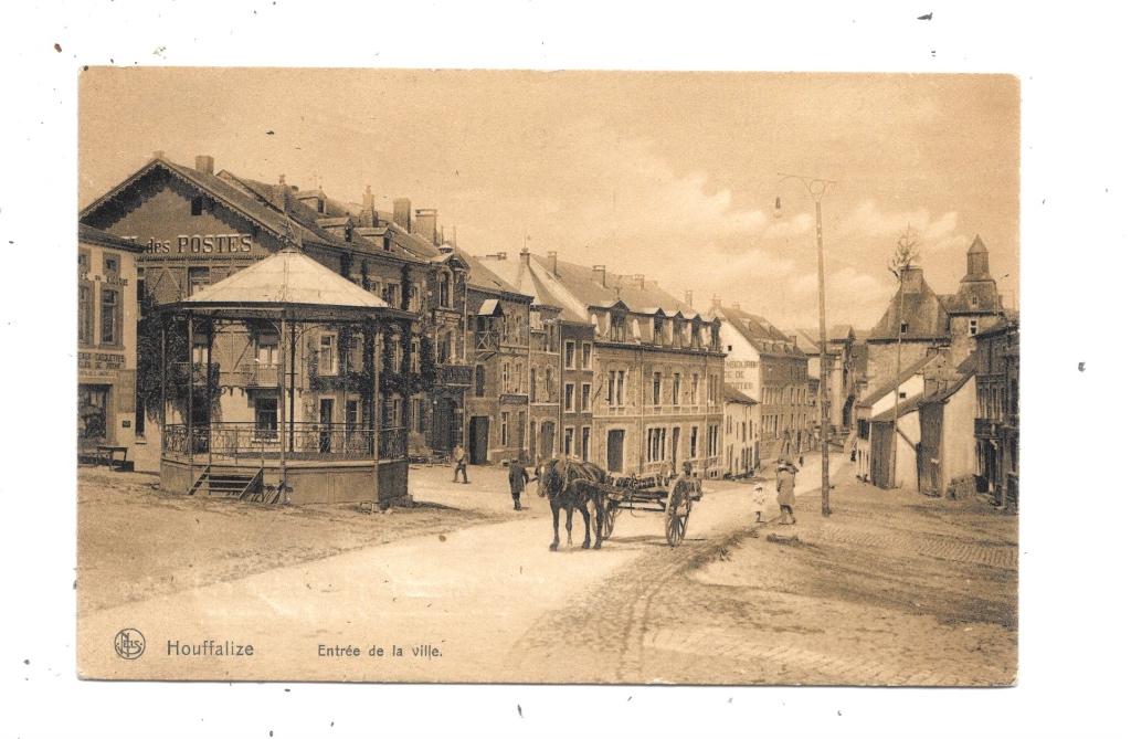 Houffalize NA33: Entrée de la Ville 1909, Envoi, Avant 1920, Affranchie, Luxembourg