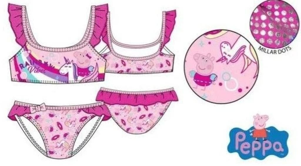 Peppa Pig Bikini - Rainbow Vibes - Maat 98, Enfants & Bébés, Maillots de bain pour enfants, Neuf, Taille 98, Enlèvement ou Envoi
