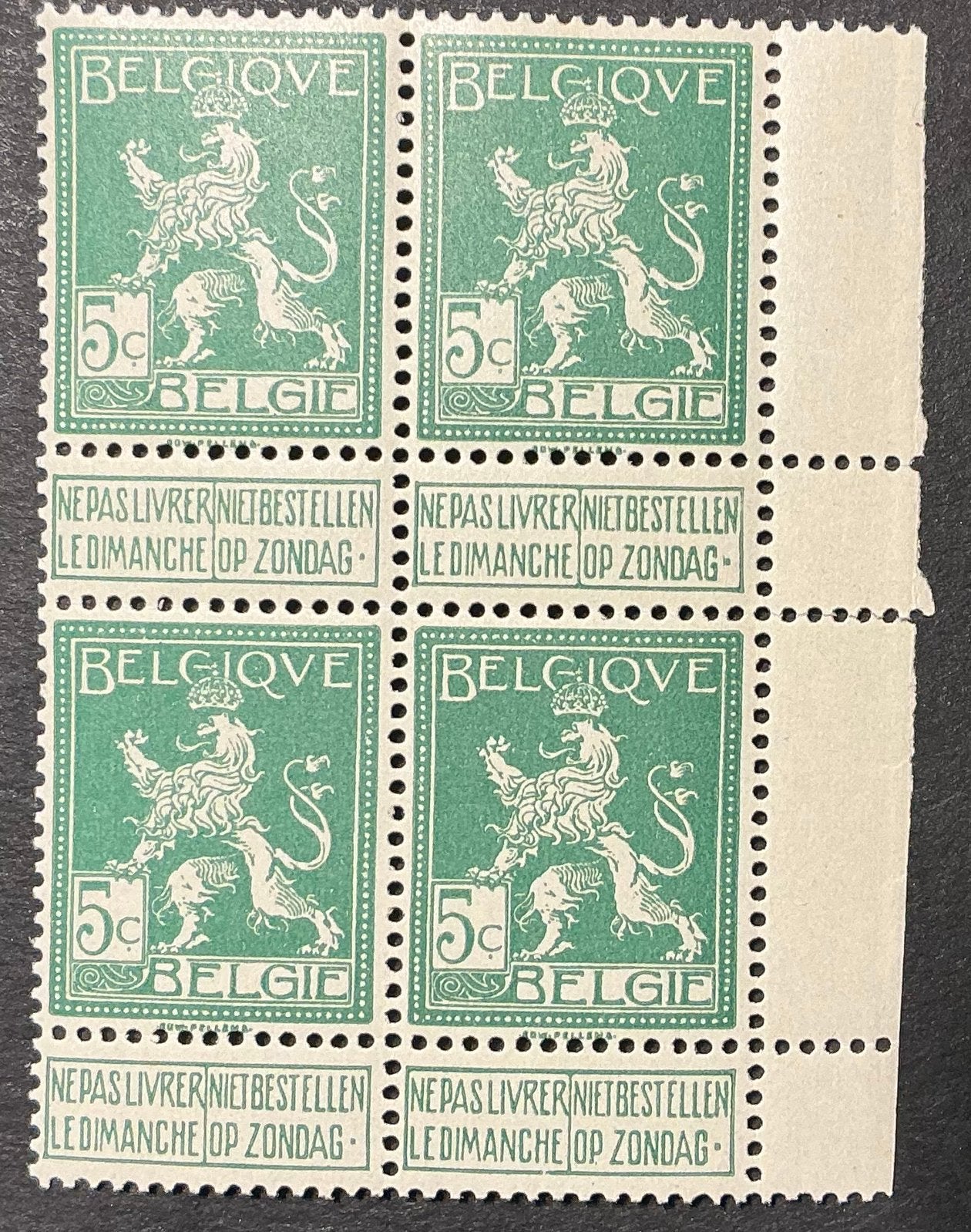 LOT 920. COB : 110. LION DEBOUT. MNH. ***. Bloc, Timbres & Monnaies, Timbres | Europe | Belgique, Neuf, Enlèvement ou Envoi, Non oblitéré