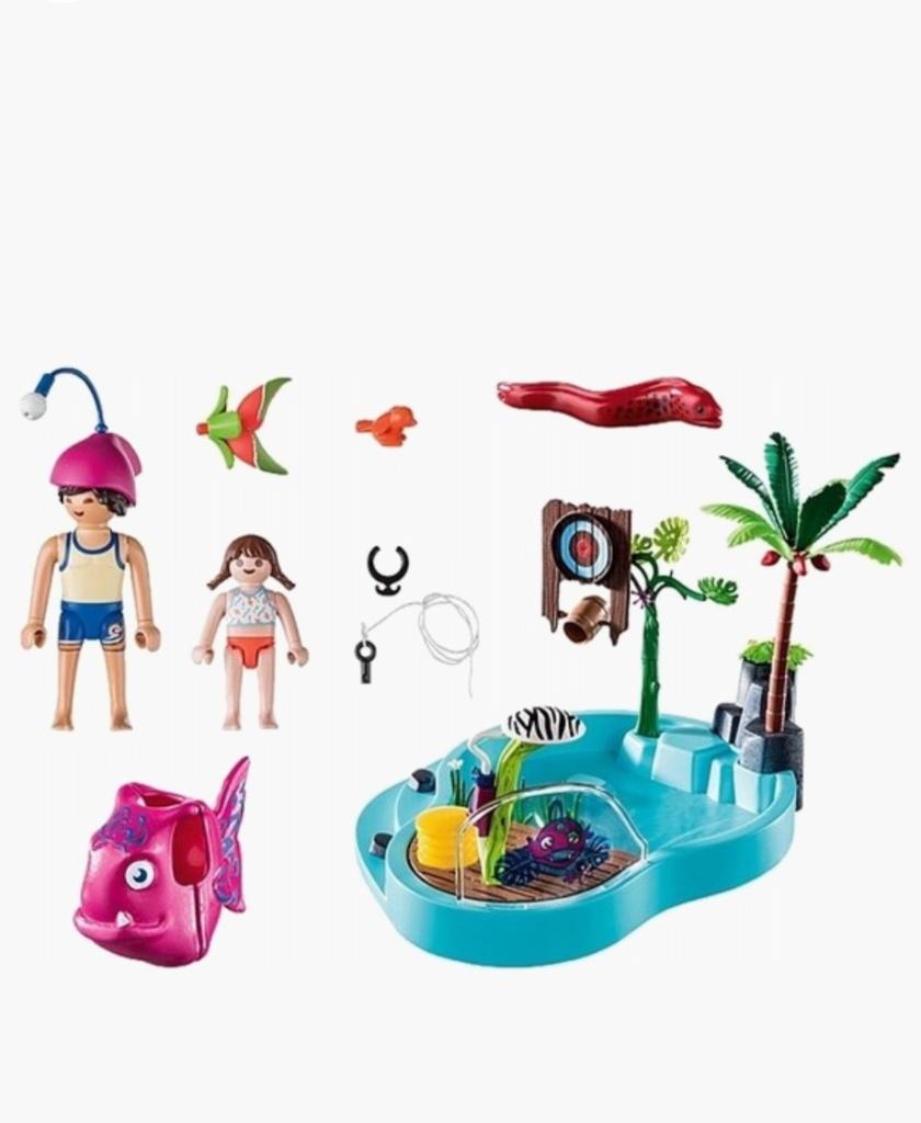 70610 Playmobil Leuk zwembad met watersplash, Enfants & Bébés, Jouets | Playmobil, Enlèvement, Comme neuf, Ensemble complet