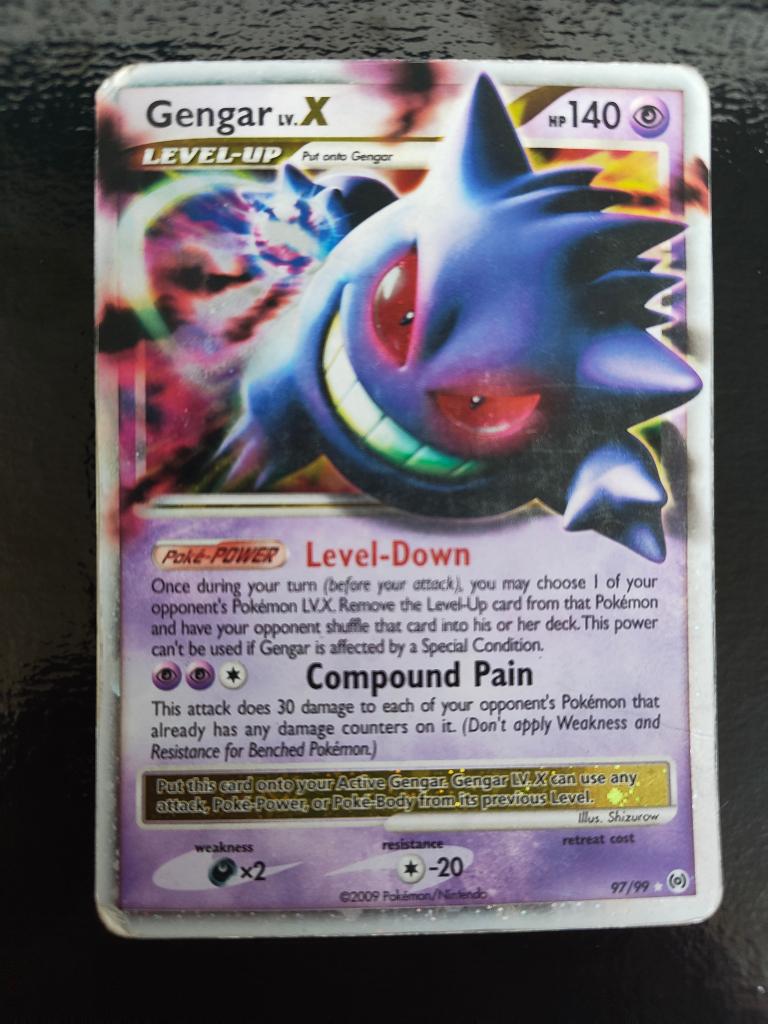 MAG SNEL WEG - Gengar Lv. X #97/99 Arceus - Pokémon kaart, Ophalen, Gebruikt, Losse kaart, Foil