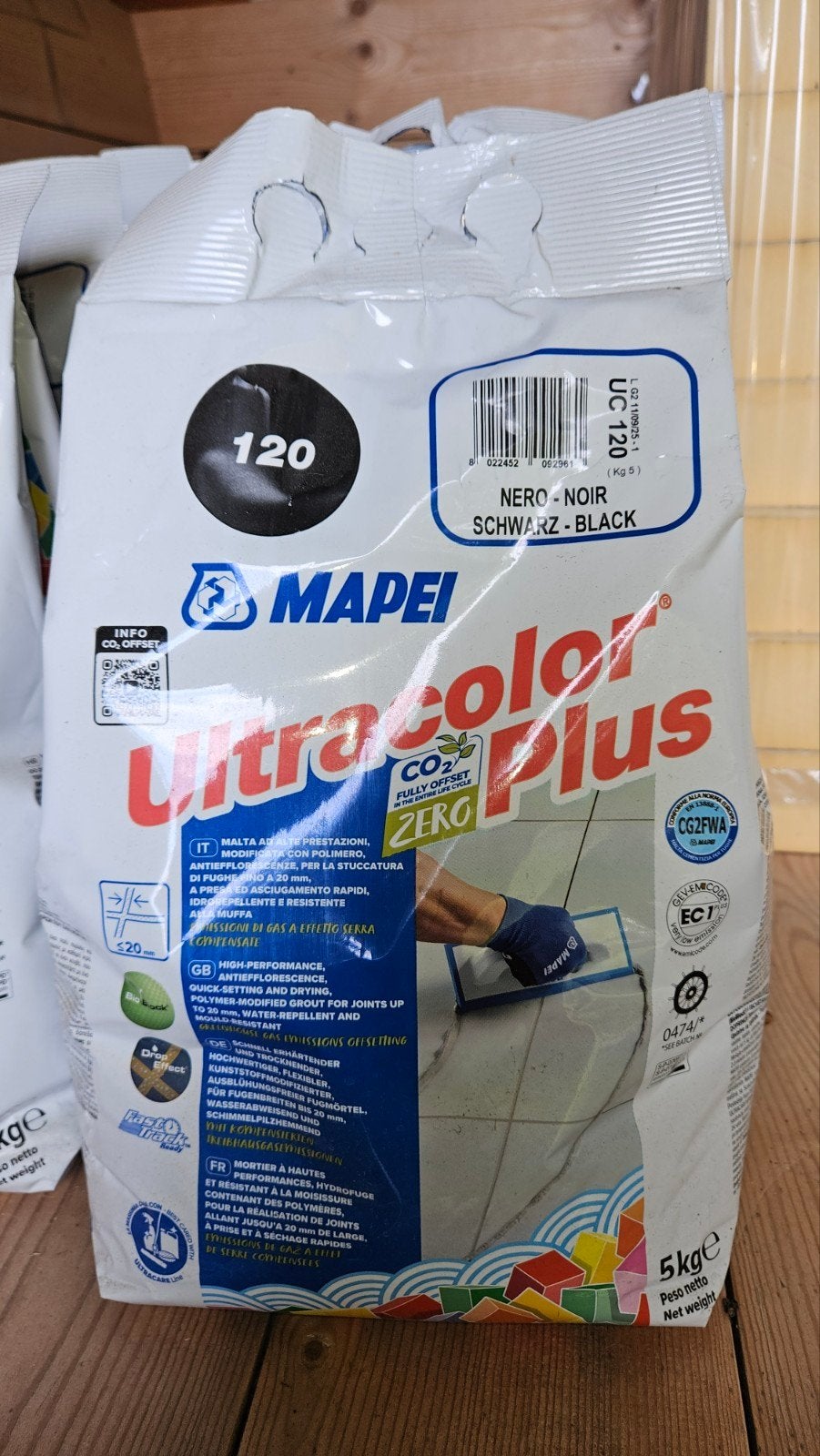 Mapei voegmiddel kleur 120 zwart, Ophalen