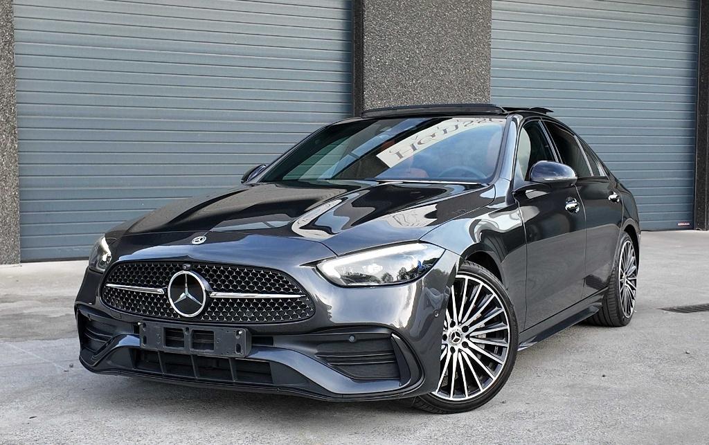 Mercedes-Benz C 220 d AMG Line Int./Ext. 9G-Tronic Pano/Leer, Auto's, Mercedes-Benz, Zwart, Bedrijf, C-Klasse, Voorwielaandrijving