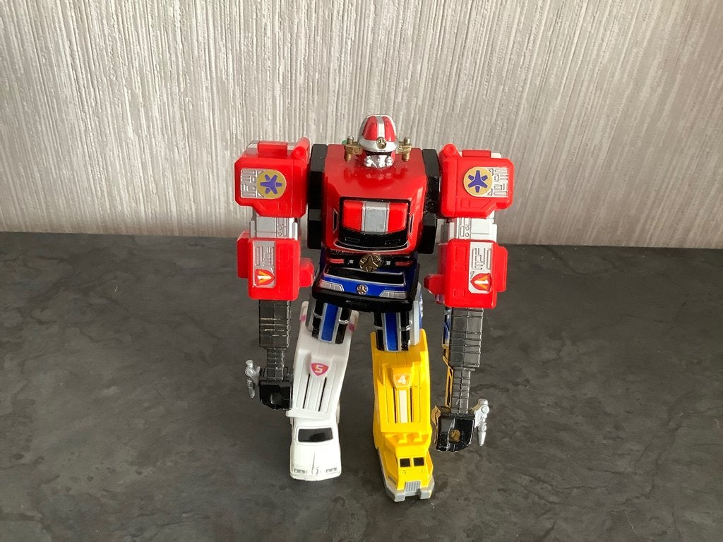 Mighty Morphen Power Rangers Megazord character (14 cm), Ophalen of Verzenden, Gebruikt
