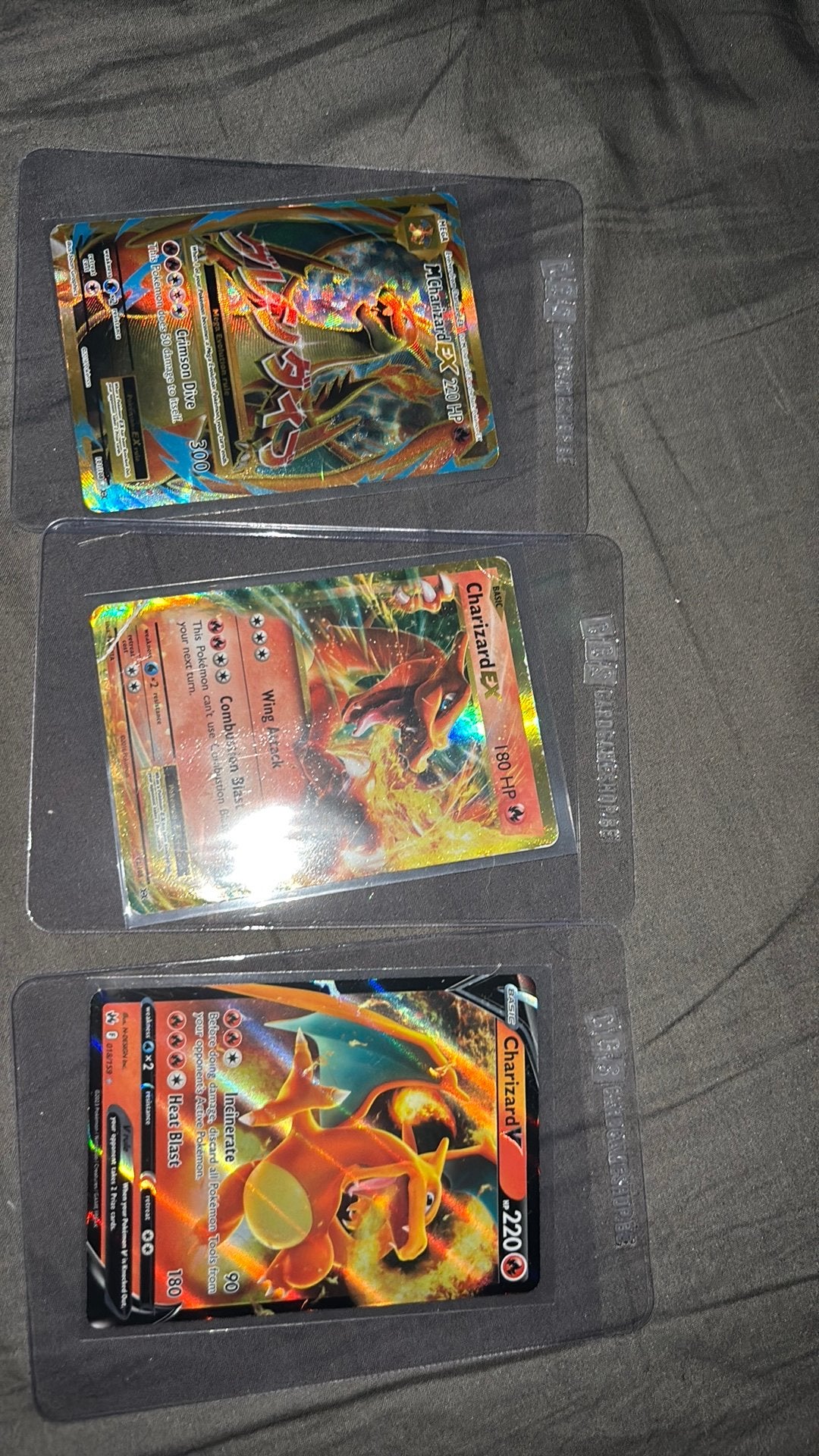 3 charizard pokemon kaartjes, Hobby en Vrije tijd, Ophalen, Zo goed als nieuw