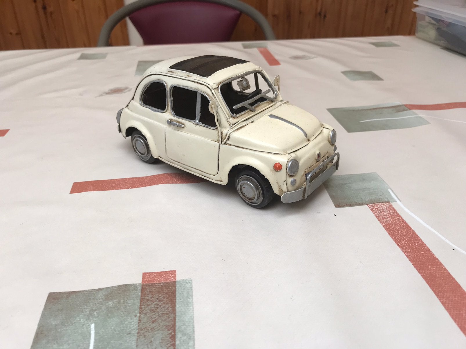 Voiture décorative rétro en métal Fiat, Maison & Meubles, Accessoires pour la Maison | Autre, Vintage, Comme neuf, Métal, Enlèvement