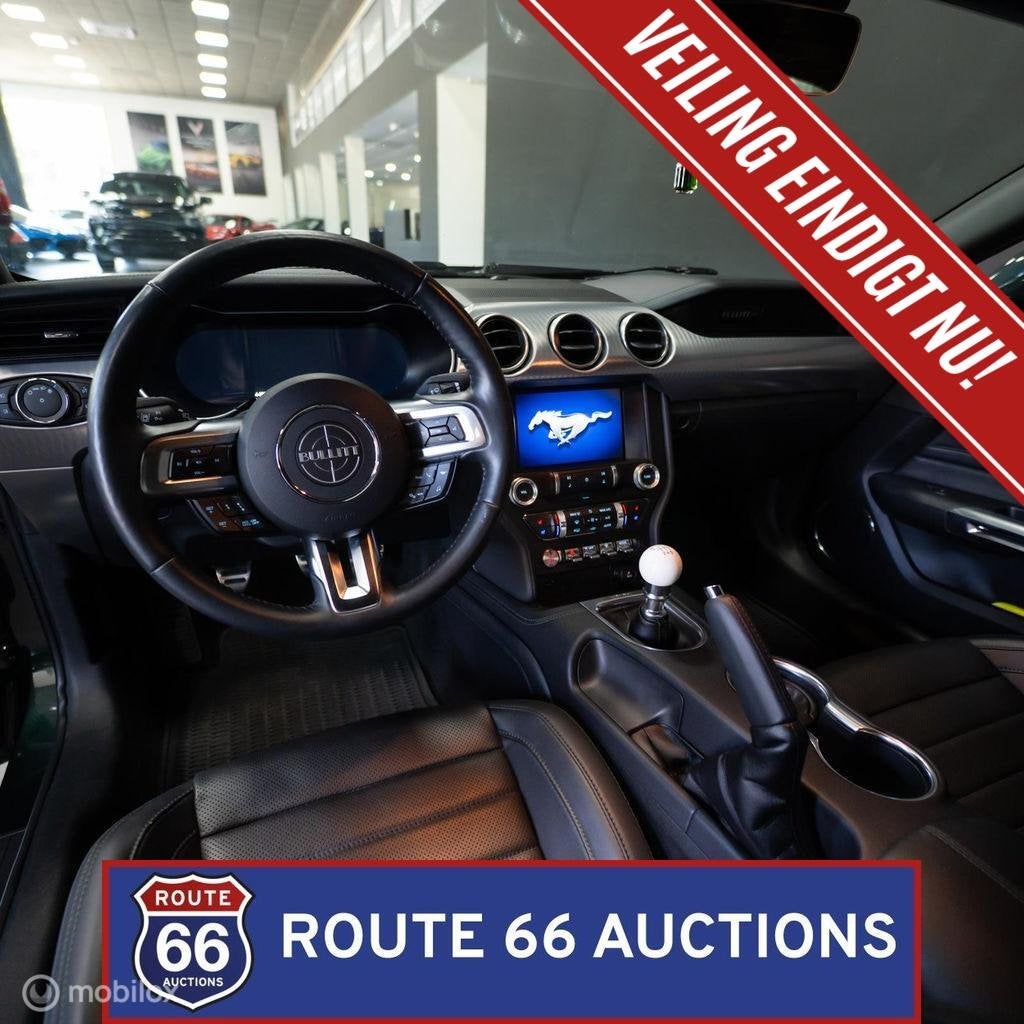 Ford Mustang Bullitt | 2020 | Route 66 Auctions, Gebruikt, Zwart, Bedrijf, Handgeschakeld