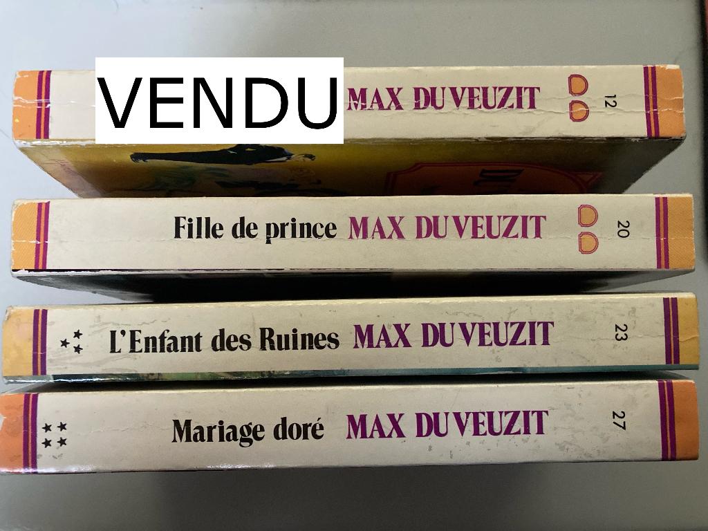 Du Veuzit (3 livres) 1,00 €/pièce ; tous 2,50€, Livres, Romans, Comme neuf, Enlèvement ou Envoi