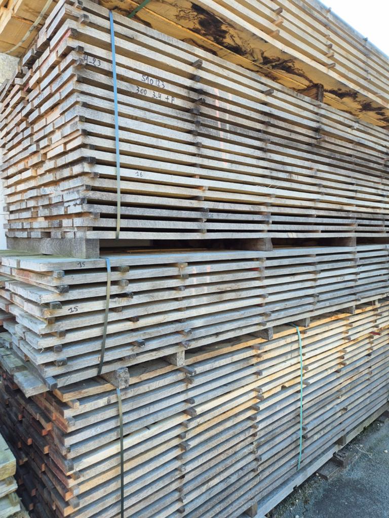 Eiken planken per pak, Tuin en Terras, Palen, Balken en Planken, Planken, Ophalen