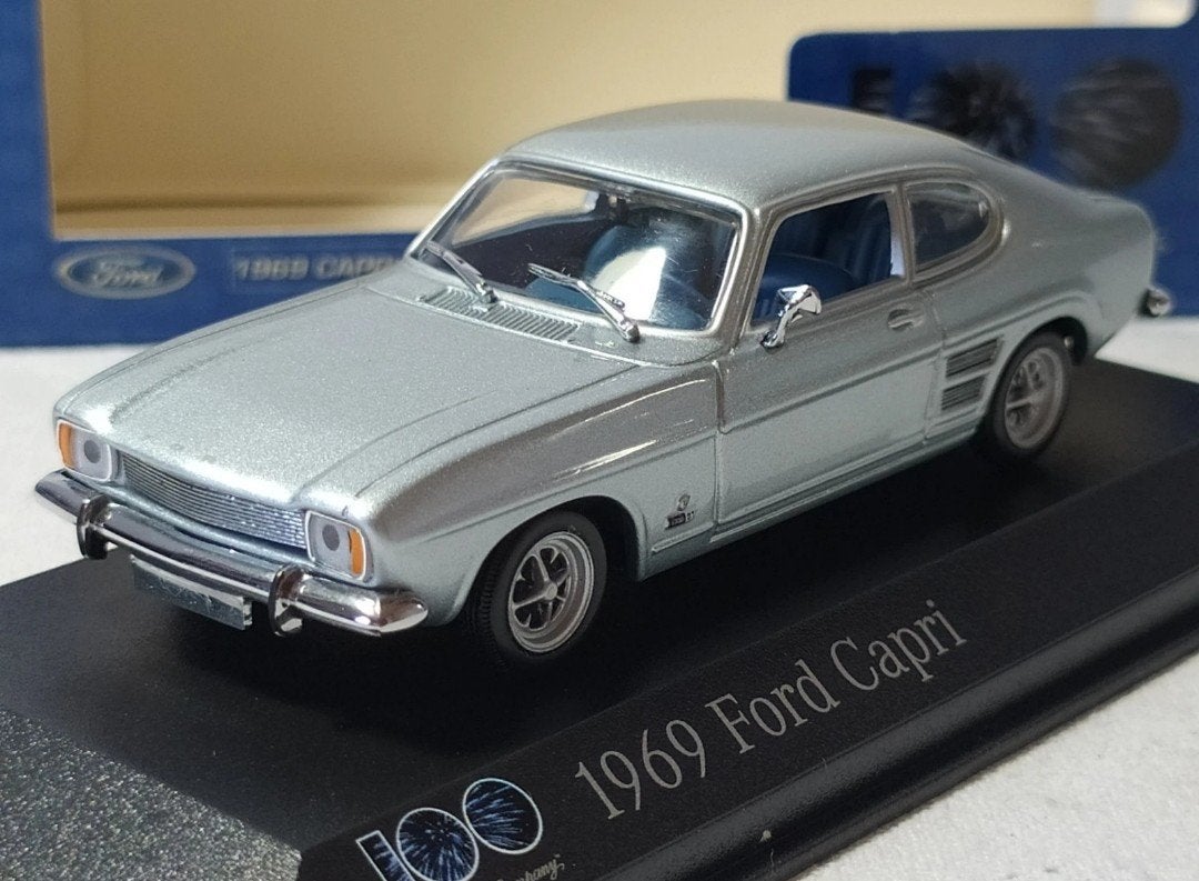 Ford Capri zilver '69 100 years Ford in originele verpakking, Ophalen of Verzenden