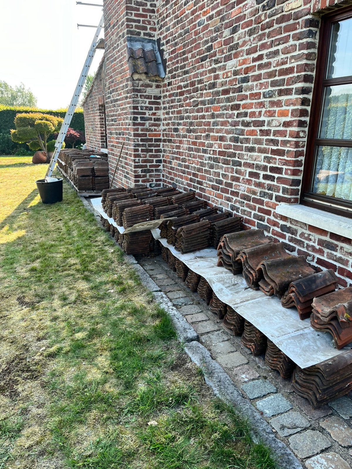 Oude Pottelbergse Pan 451 1987, Doe-het-zelf en Bouw, Dakpannen en Dakbedekking, Ophalen, Gebruikt, Dakpannen