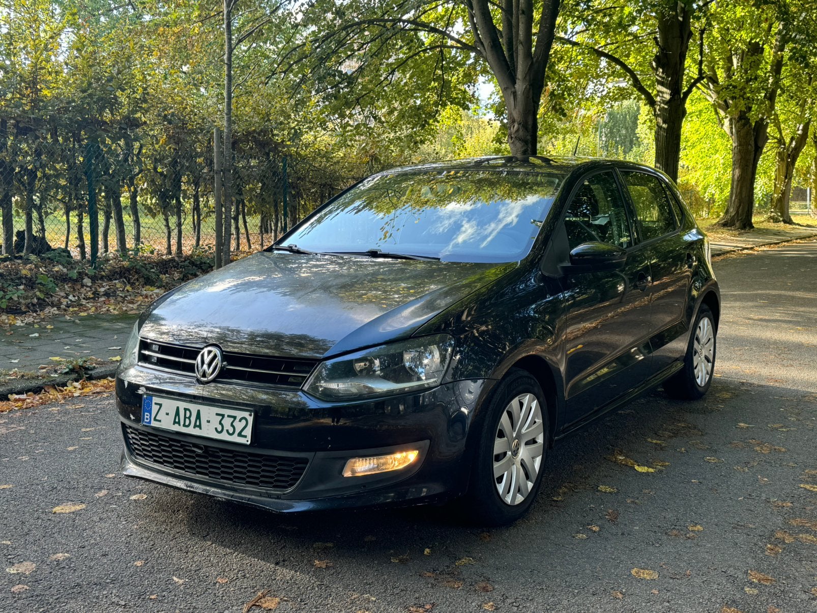 VW Polo 1.2 benzine, airco, GPS, camera, 187.000 km, 10.2012, Voorwielaandrijving, Stof, Zwart, Zwart