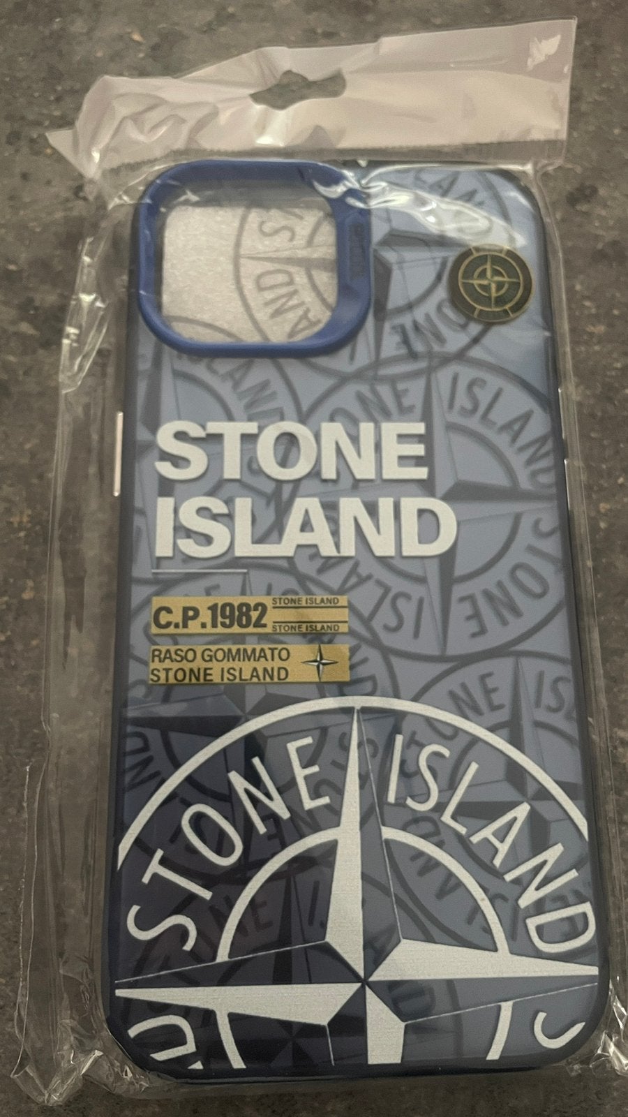 iPhone 15 stone island hoesje, IPhone 13, Blauw, Nieuw, Hoesje of Tasje