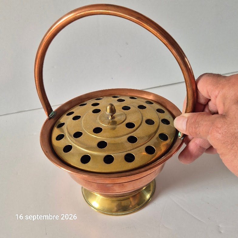 Mooie koperen bloemplukker van Bouquetière Villedieu, Ophalen of Verzenden