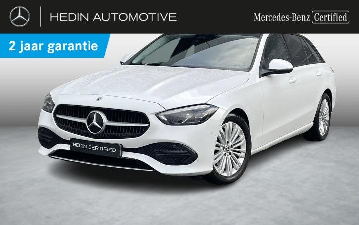 Mercedes-Benz C-Klasse 180 Break Luxury Line | Panoramisch D, Auto's, Mercedes-Benz, Automaat, Euro 6, 4 cilinders, Wit