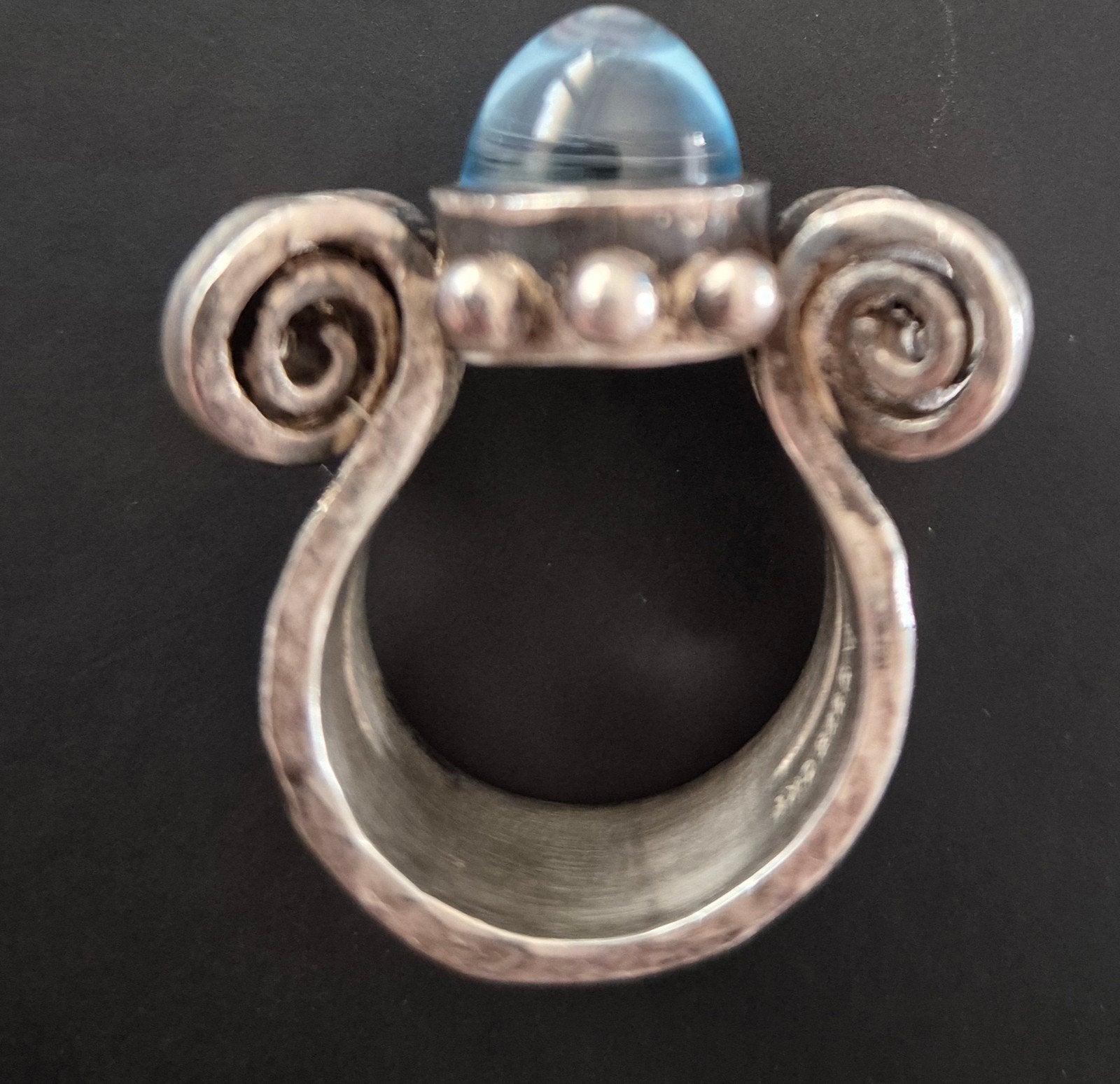 Belle bague en argent (925) bleu clair, Enlèvement ou Envoi
