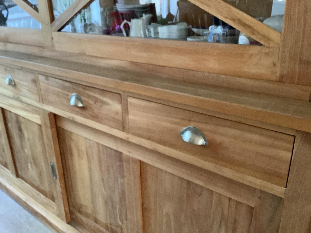 Eetplaats teak, Ophalen, Met deur(en), 200 cm of meer, Teakhout