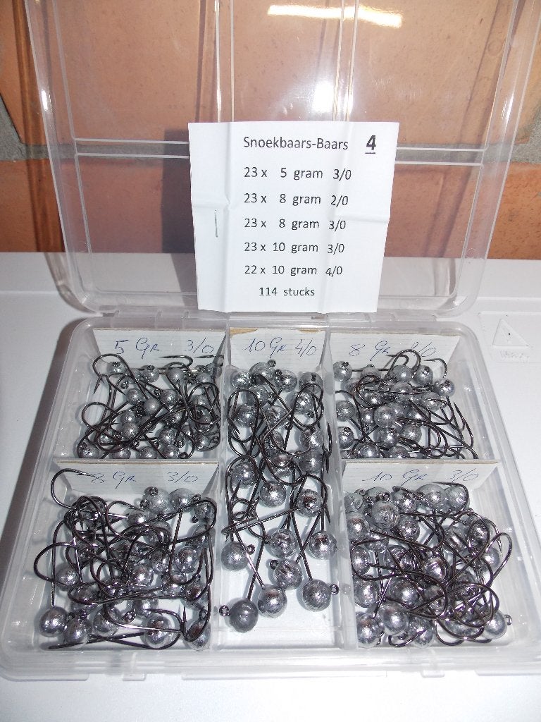 Loodkoppjes snoekbaars  en baars, Ophalen of Verzenden, Nieuw, Complete set