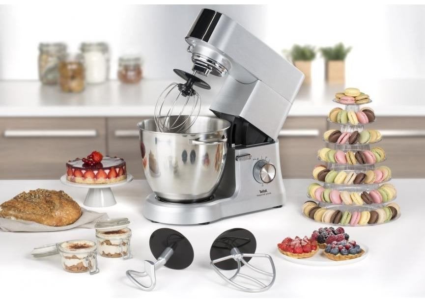Robot pâtissier XL Inox Tefal - Parfait état, Résiste au lave-vaisselle, Comme neuf, Enlèvement, 4 litres ou plus
