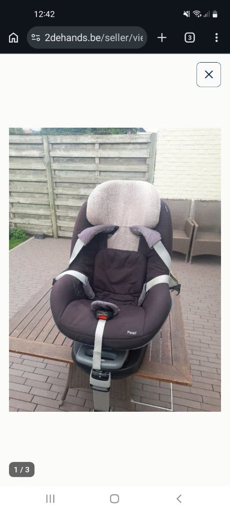 Maxi cosi pearl autostoel, Ophalen