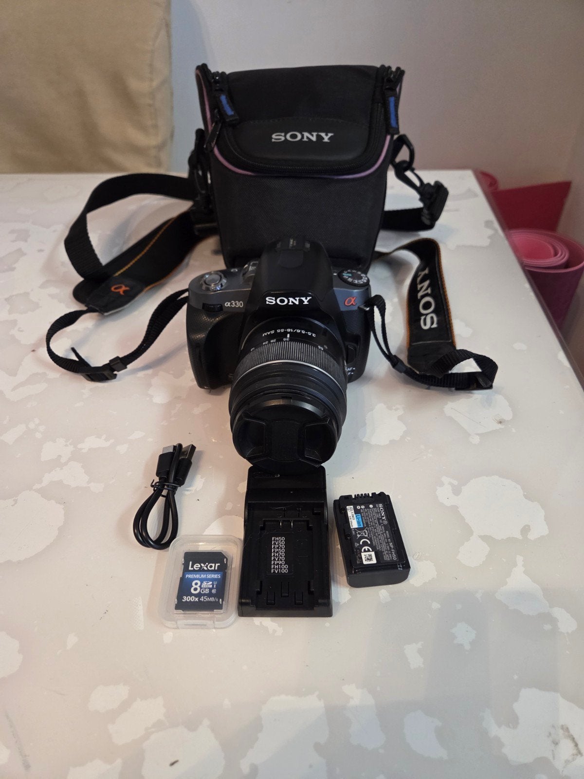 APPAREIL PHOTO SONY ALPHA 330 - KIT COMPLET + ÉCRAN ORIENTAB, TV, Hi-fi & Vidéo, Enlèvement, Carte mémoire, Sony
