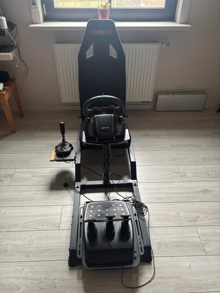 Logitech G29 sim racing setup + shifter + seat, Enlèvement, Comme neuf