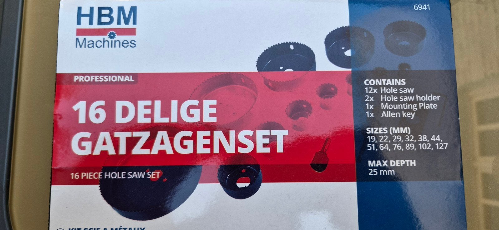 16 delige gatzagenset, Enlèvement ou Envoi