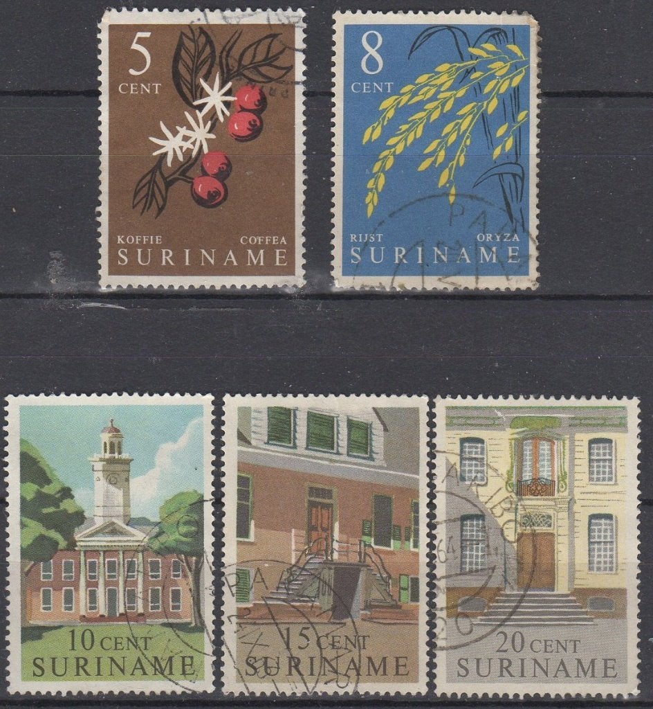 Suriname - Setje 5 stuks, Verzenden