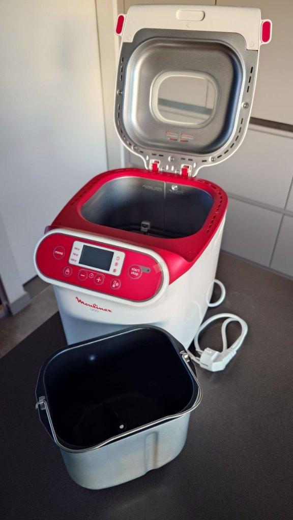 Broodmachine Moulinex, Elektronische apparatuur, Kijkvenster, 800 tot 1200 gram deeg, Zo goed als nieuw, Ophalen