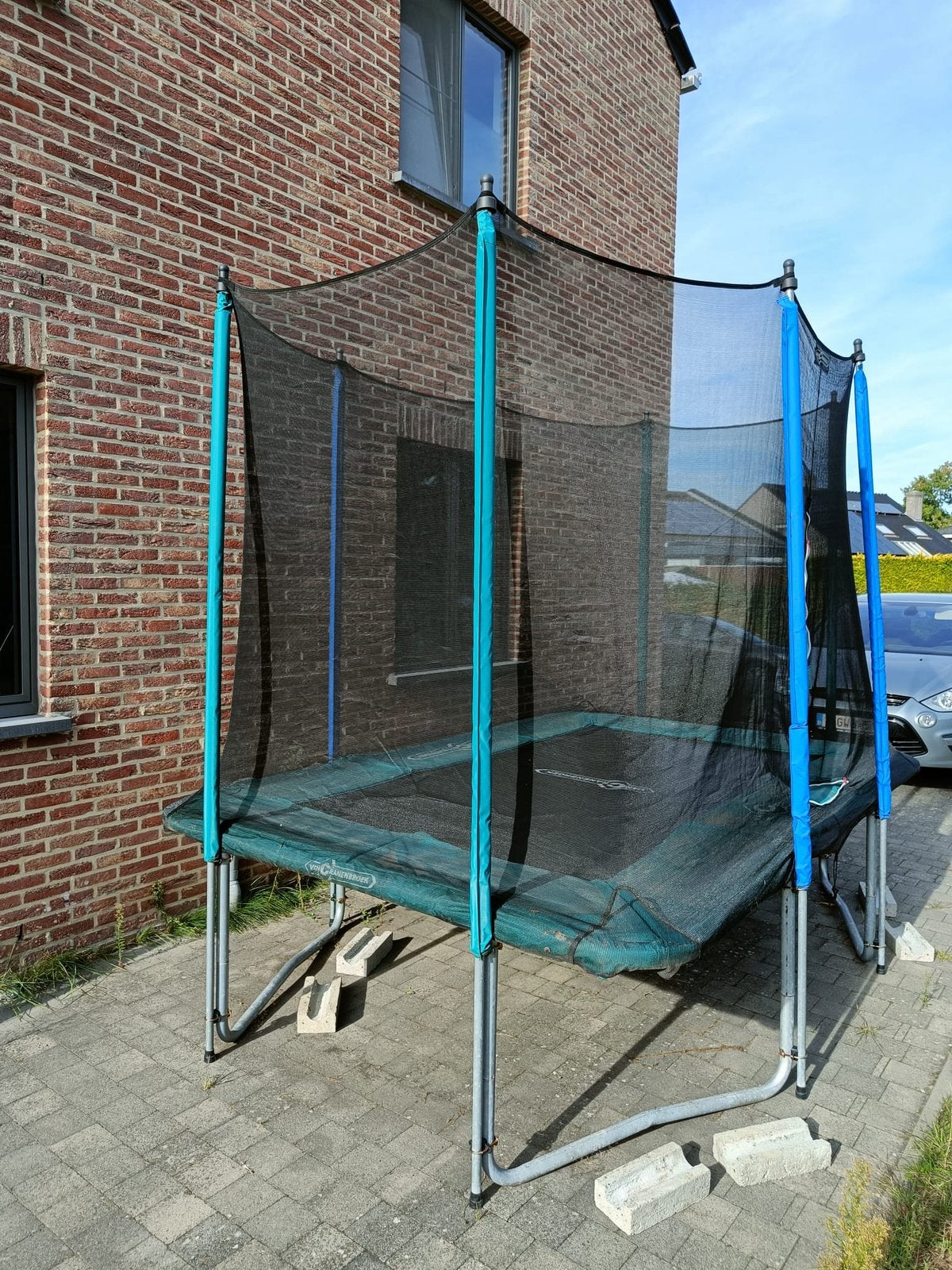 Rechthoekige trampoline, Kinderen en Baby's, Ophalen, Zo goed als nieuw
