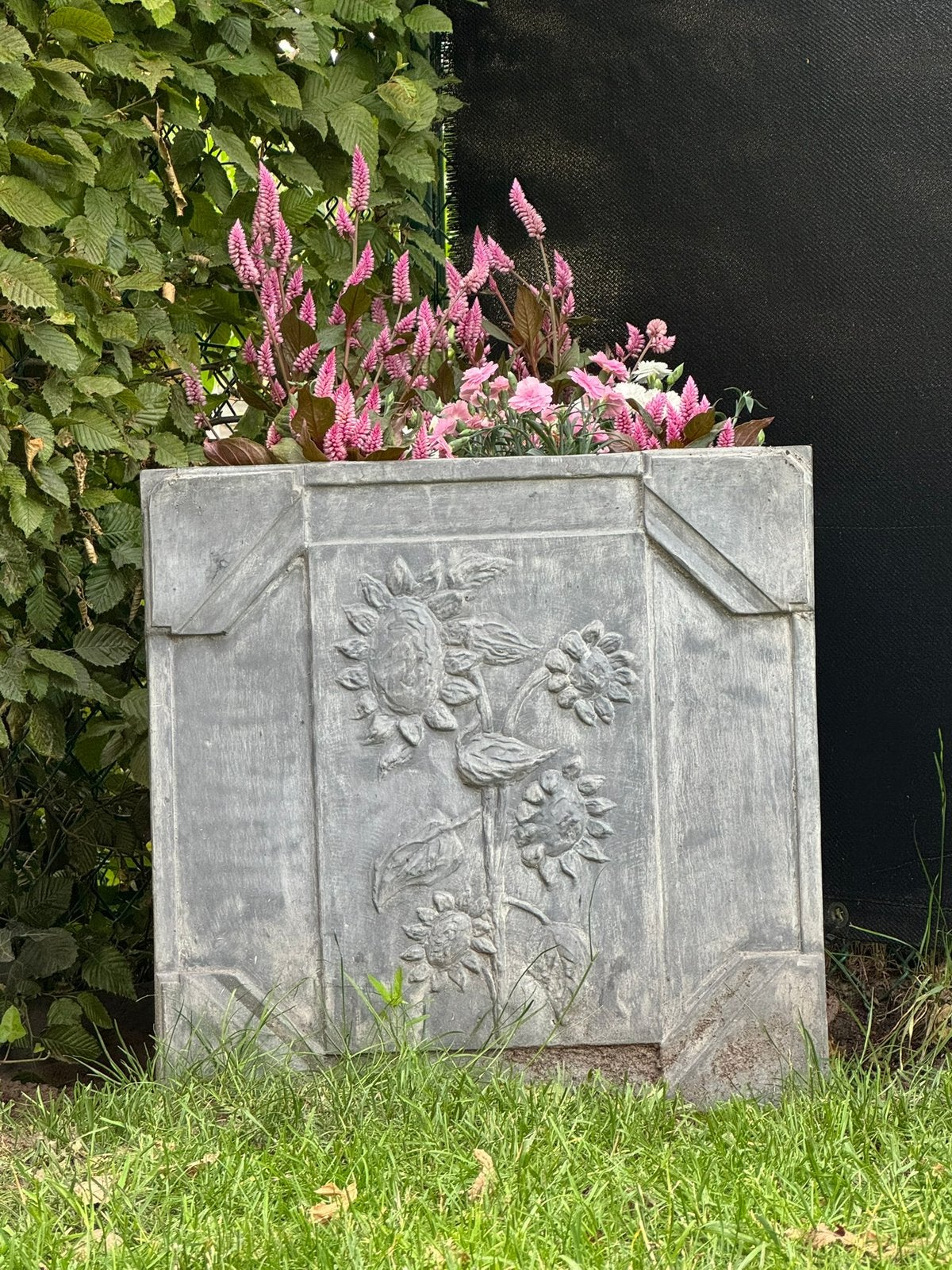 Prachtige loden bloemenbak, Tuin en Terras, Ophalen, Zo goed als nieuw