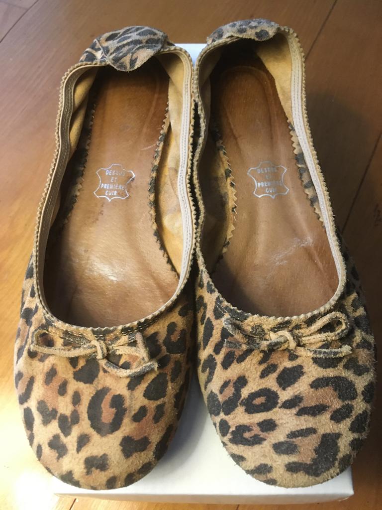 Ballerines pour femmes (motif léopard) - pointure 38, Enlèvement, Ballerines