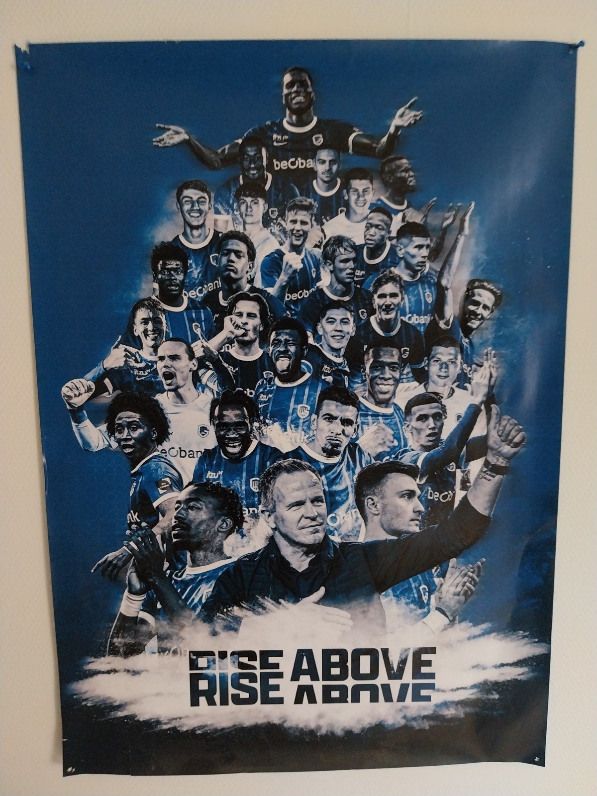 krc genk poster, Ophalen of Verzenden, Zo goed als nieuw, Deurposter of groter, Rechthoekig Staand
