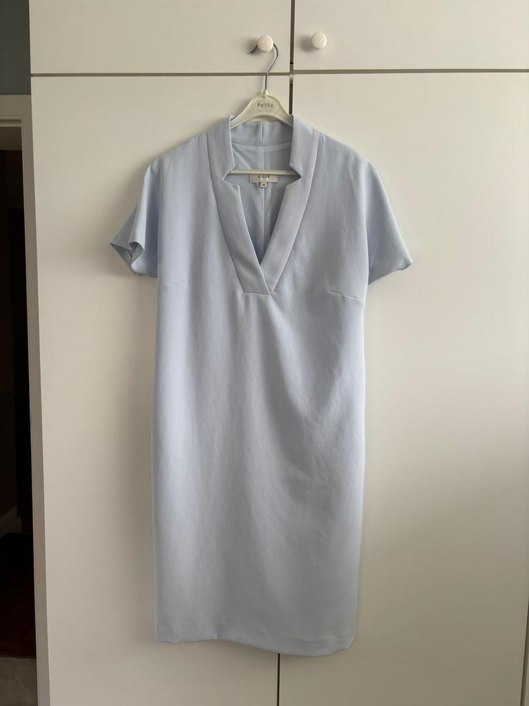 Licht blauwe jurk van het merk Gigue, Kleding | Dames, Jurken, Ophalen, Zo goed als nieuw
