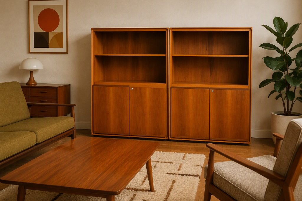 Étagère Midcentury, 2 x identiques, Antiquités & Art, Antiquités | Meubles | Armoires, Enlèvement