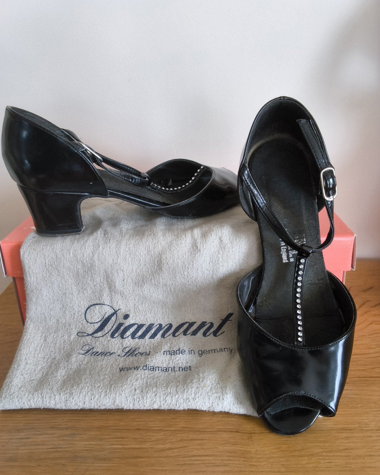 2 paire de soulier de danse noir  P  38, Enlèvement, Comme neuf, Chaussures