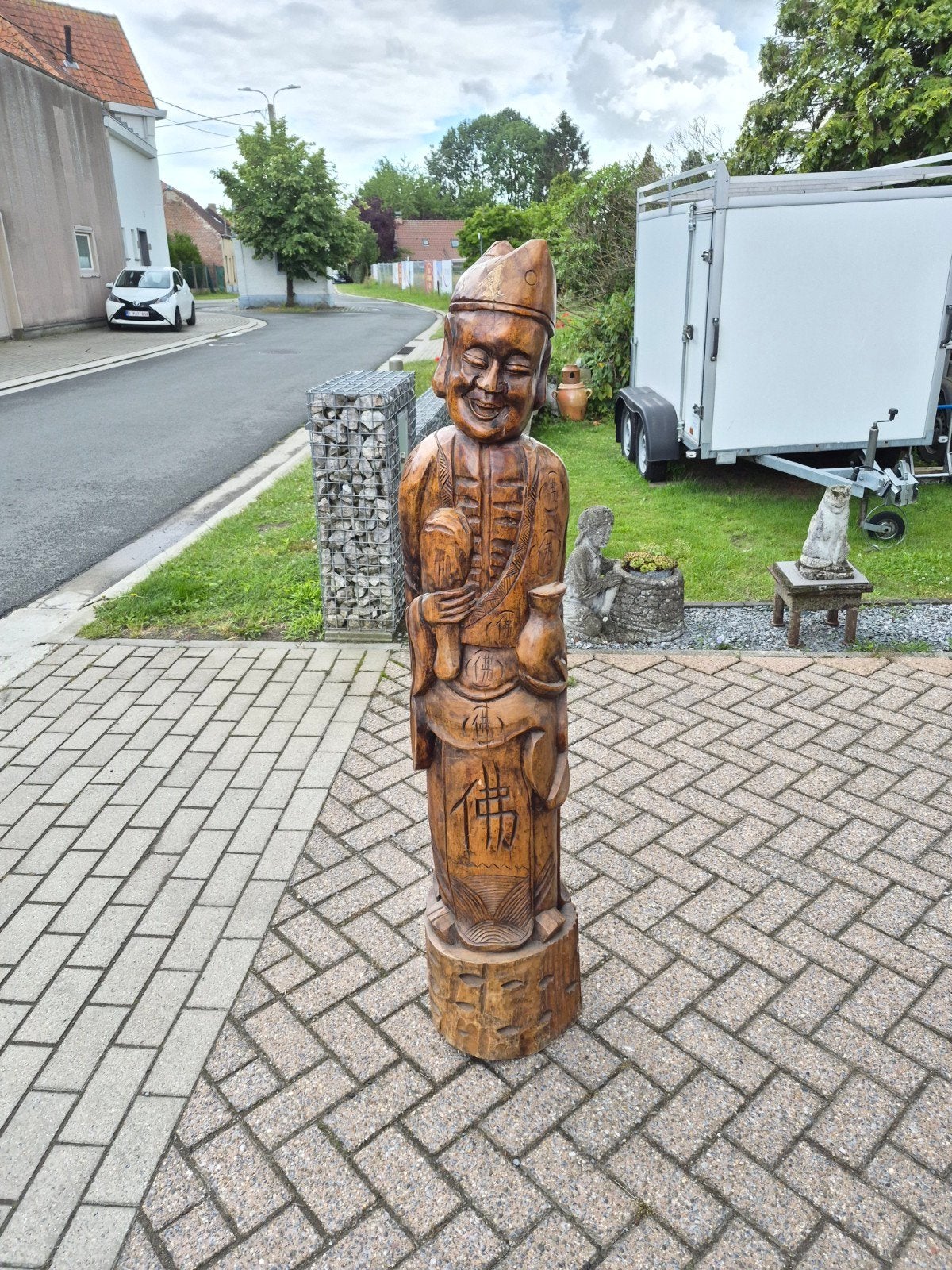 boedha, Antiek en Kunst, Ophalen, Azië, Hout