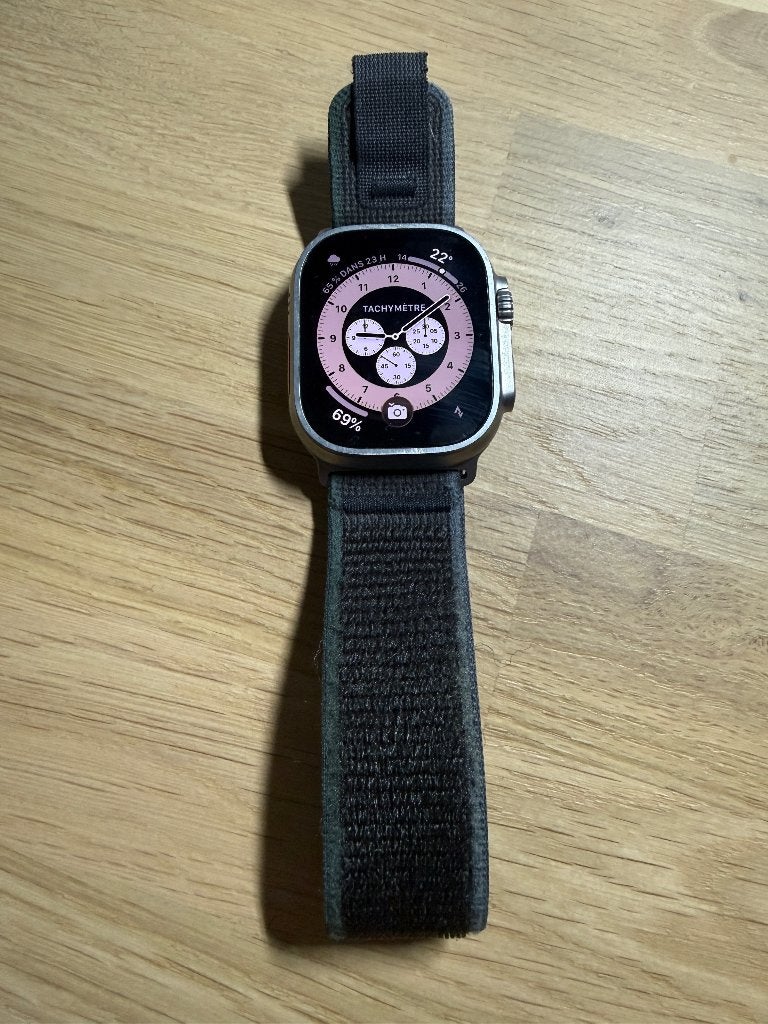 Apple Watch Ultra 2 4G 49mm Zilver Trail, Ophalen, Gebruikt, Blauw, Apple Watch