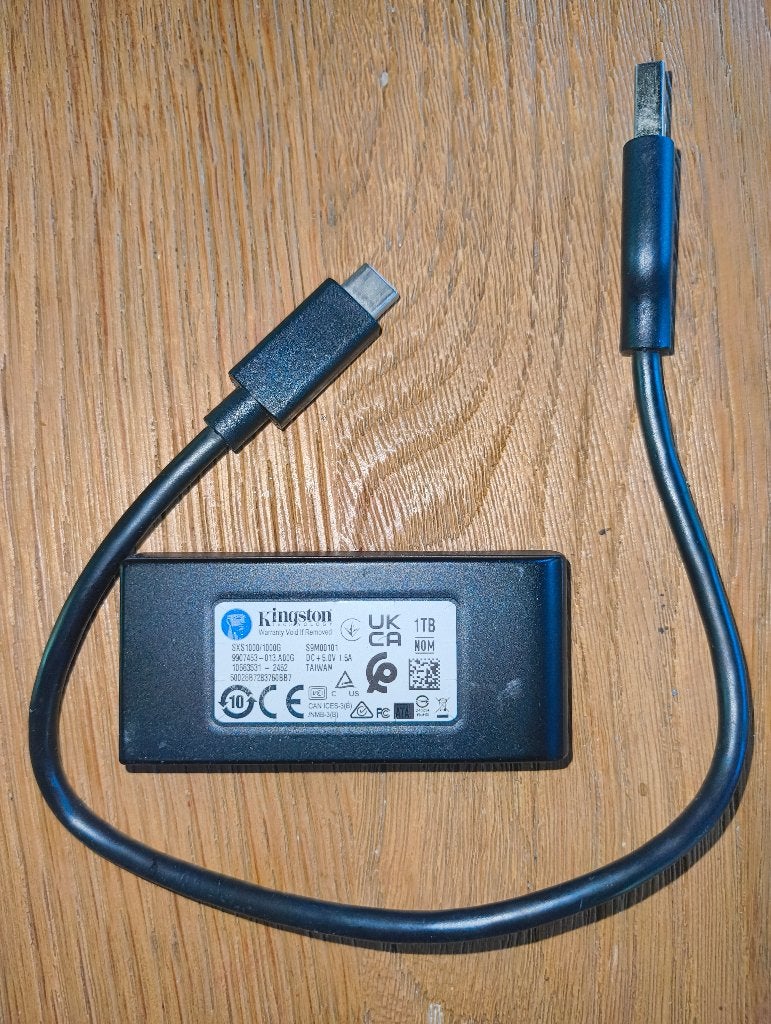 SSD kaart Kingston. 1 TB, Informatique & Logiciels, Disques durs, SSD, Externe, Comme neuf, 32,6 mm op 69,5 mm