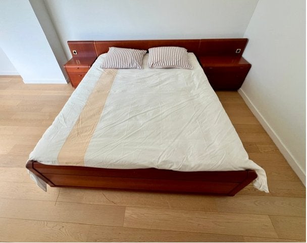 Tweepersoonsbed - Hulsta - 200 cm x 160 cm (matrasmaat), Huis en Inrichting, Ophalen, Bruin, Twijfelaar, 200 cm