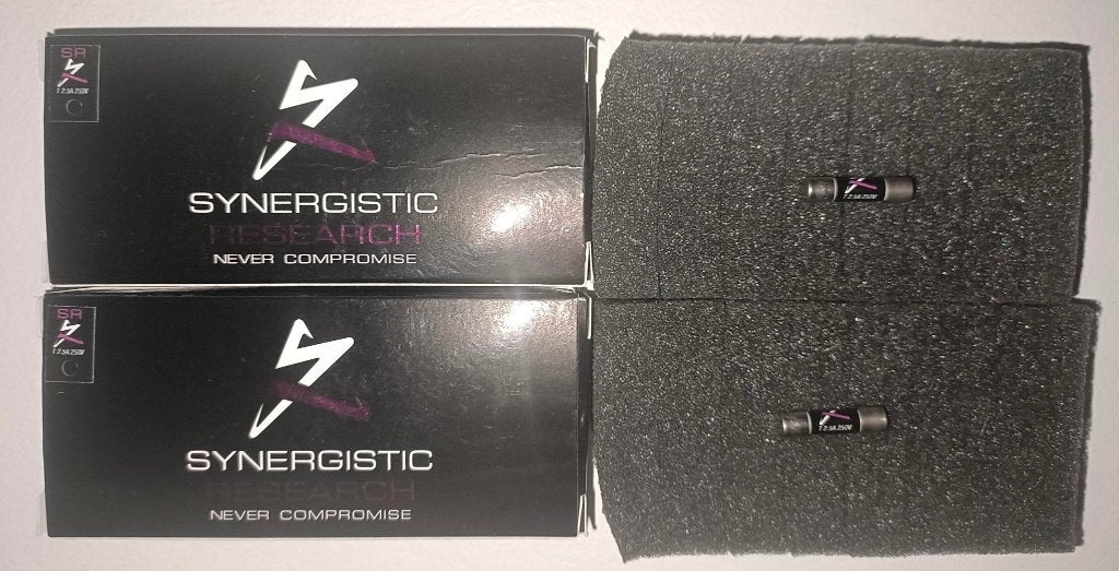 Synergistic Research Purple T2.5A fuse, TV, Hi-fi & Vidéo, Enlèvement ou Envoi, Comme neuf