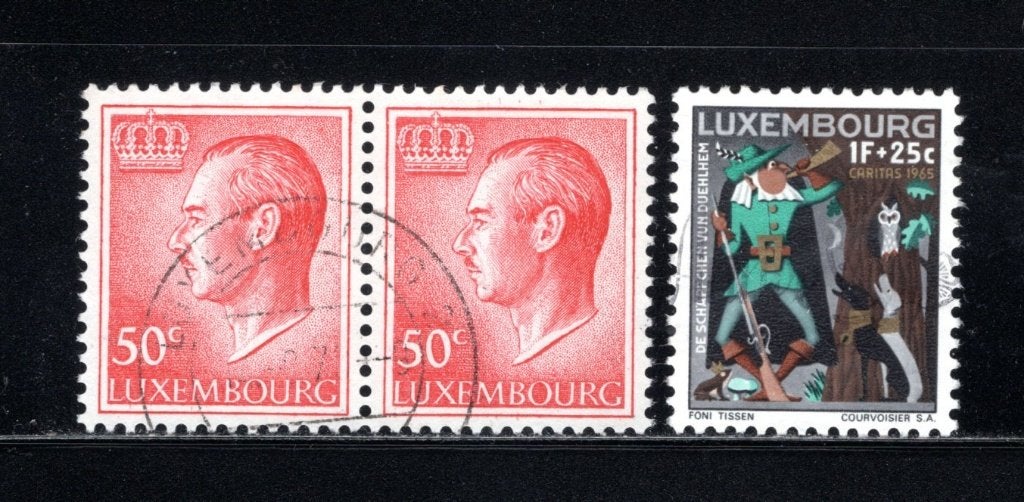 LUXEMBOURG Lot 1965 estampillé, Envoi, Luxembourg, Affranchi