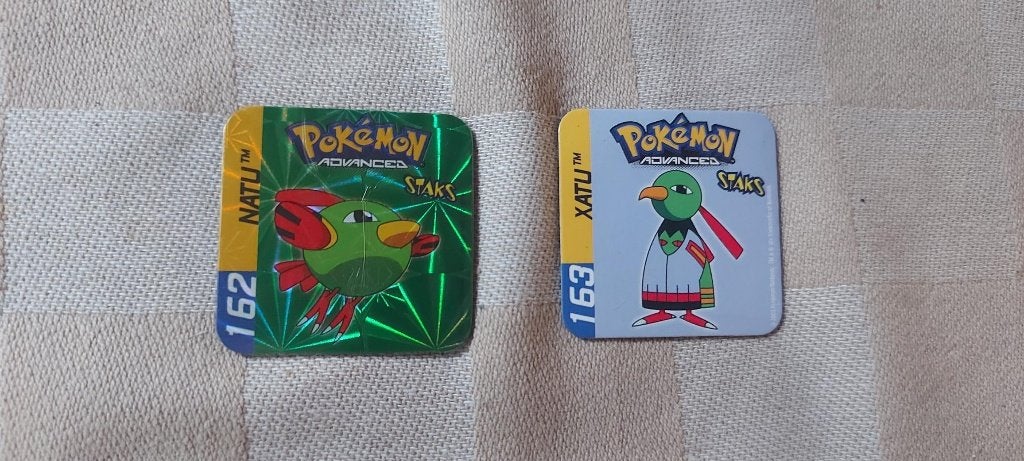 pokemon magneten panini staks Natu holo en Xatu 2003, Ophalen of Verzenden, Nieuw, Overige typen