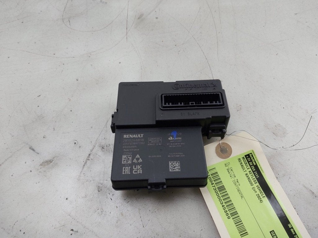 MODULE KEYLESS VEHICLE Kangoo Express (RFK) (|285S24889R|), Gebruikt, Renault, Continental AG, Continental-Plaza 1
30175  Hannover, DE