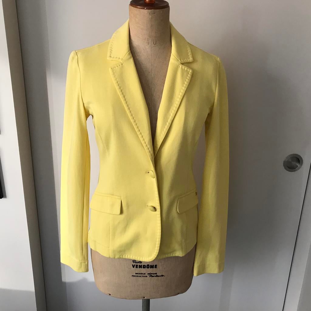 Gele blazer van Xandres, maat S, Kleding | Dames, Geel, Ophalen of Verzenden, Zo goed als nieuw, Jasje