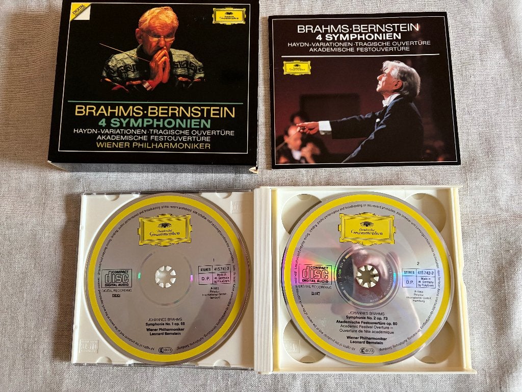 Brahms - 4 symphonies, ouvertures,... (4 CD) (L Bernstein), Symphonie, Brahms, Comme neuf, Enlèvement