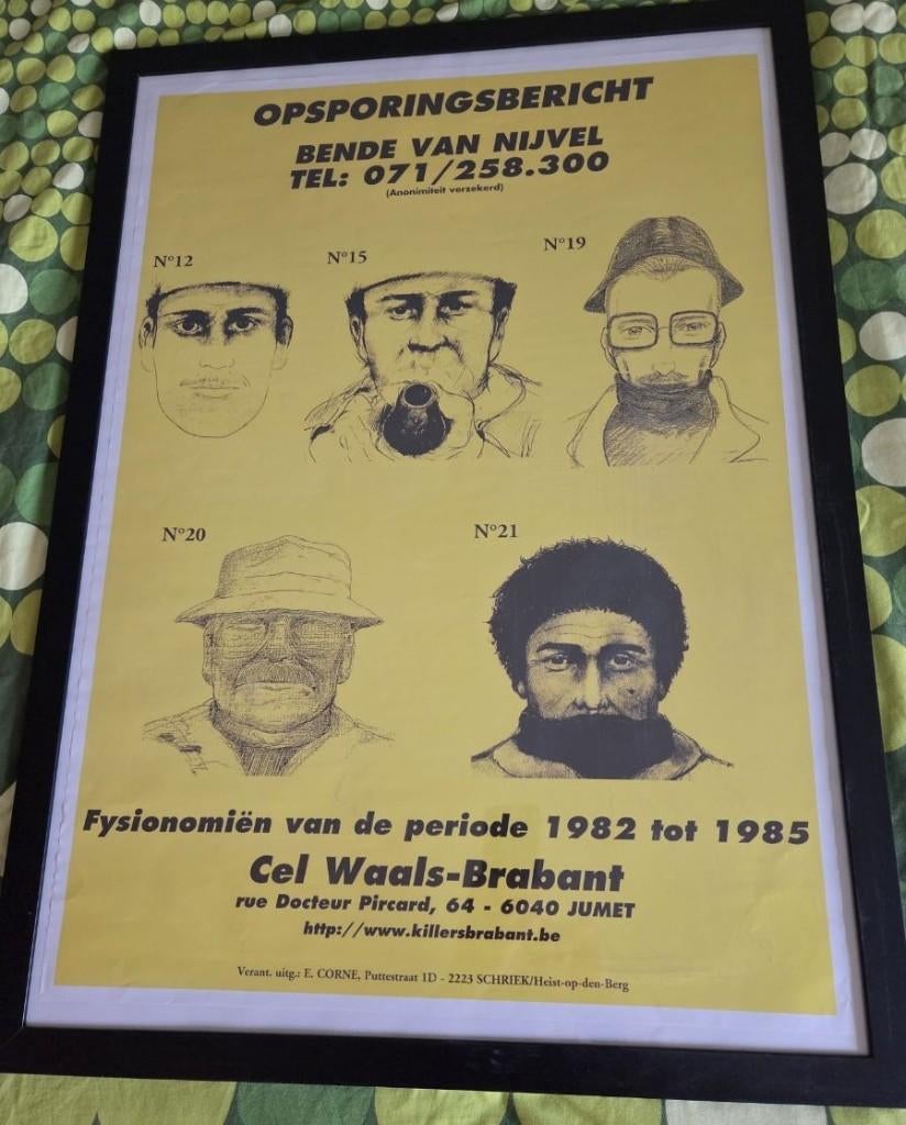 Bende Van Nijvel Originele Grote Affiche Collectors Item!, Collections, Collections Autre, Enlèvement, Neuf