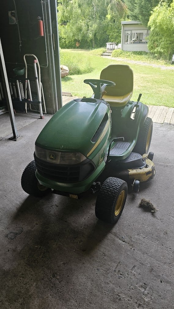 John Deere 145 Pro Max zitmaaier – recent onderhoud, Tuin en Terras, Ophalen, Gebruikt