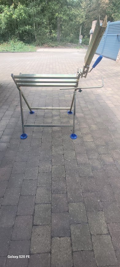 Chevalet porte-bûches pliable galvanisé  Très bon état, Jardin & Terrasse, Outils à main, Comme neuf, Autres types, Enlèvement