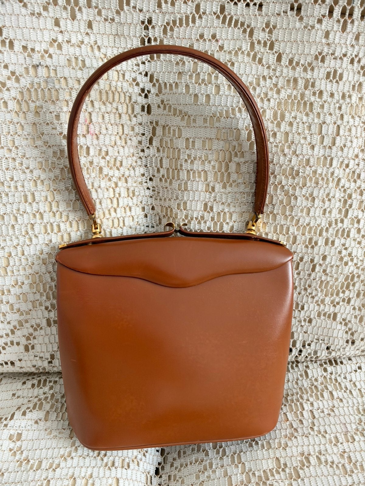 Sac DELVAUX modèle très rare cuir fauve, Enlèvement ou Envoi, Comme neuf